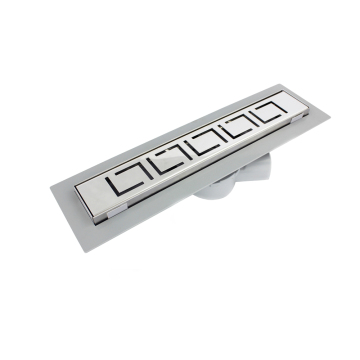 Stainless Steel Brushed Electro-Coated Plastic Linear Shower Drain