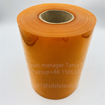 Orange color PVC pharmaceutical packaging sheet film