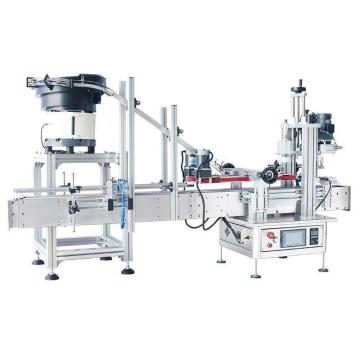 Automatic Wine Lid Capping Machine with Cap Feeder and Vibration Plate for PET Plastic Bottle Caps