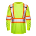 Reflecterende veiligheid Hoog zichtbaar shirt Geel werkoverhemden