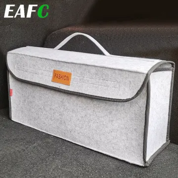 Car Trunk Organizer Car Storage Bag Cargo Container Box Fireproof Stowing Tidying Holder Multi-Pocket Car Styling 50*17*24cm
