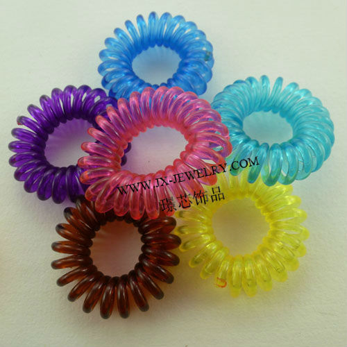 Yiwu Wholesale Cheapest plastic spiral hair band