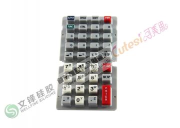 Electronic Appliances Choose High Quality Silicon Rubber Keyboard For Air-condition