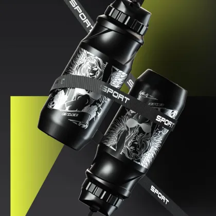 Cycling Water Bottle Portable Outdoor Bicycle Drink Bottle Sports Mountain Road Bike Fitness Kettle Water Bottle