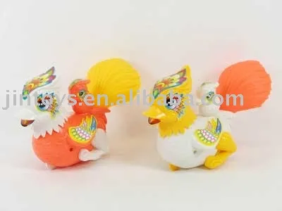 Plastic Animal Toy, Pull Line Chicken with 2 Different Color