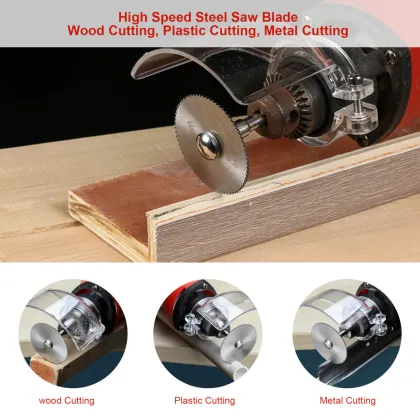 Mini HSS Circular Saw Blade Set for Dremel - Metal and Wood Cutting Tools