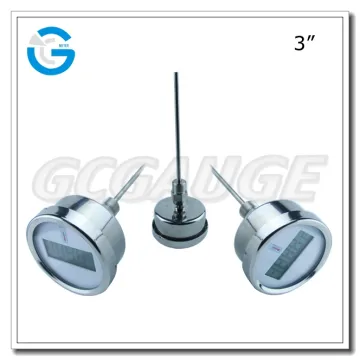 High quality stainless steel back connection bayonet ring electrical bi-metal thermometer