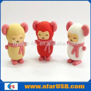 hot selling smiling sheep usb flash drive in chinese sheep year