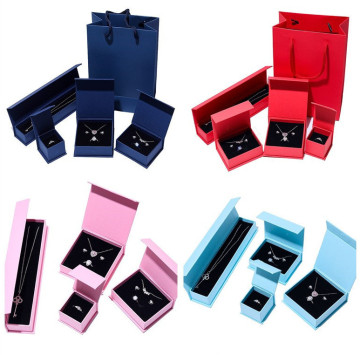 A1 Wholesale Jewelry Boxes - Flip Up Magnetic Necklace, Ring, Bracelet & Earring Gift Packaging