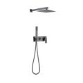 Gunmetal Grey Consealed Bathtub Shower Faucet System