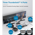 Thunderbolt 4 Docking Station met dubbele DP HDMI