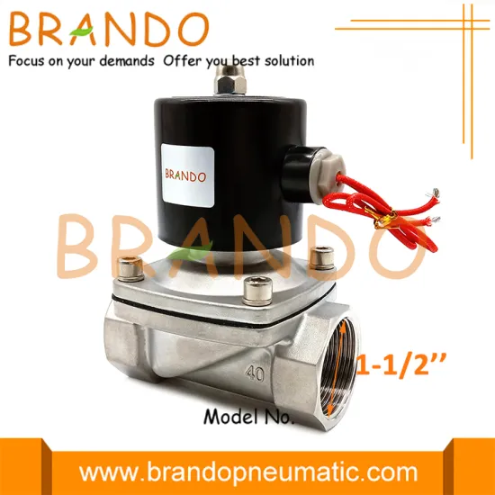 2S400-40 SUW-40 1.5'' Stainless Steel NC Solenoid Valve