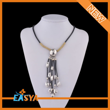 High Quality Crystal Necklace Jewelry Silver Beads Necklace