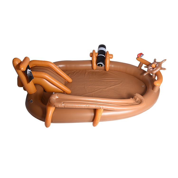 Pirate skip foarme PVC opblaasber swimbad