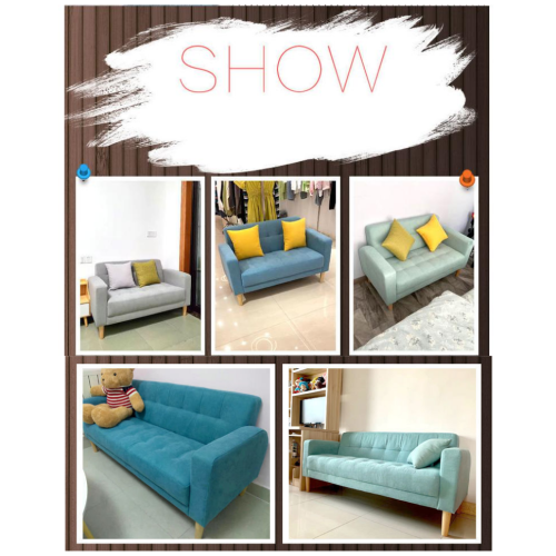 Modern Designer Fabrics Single Sofa Two Seater