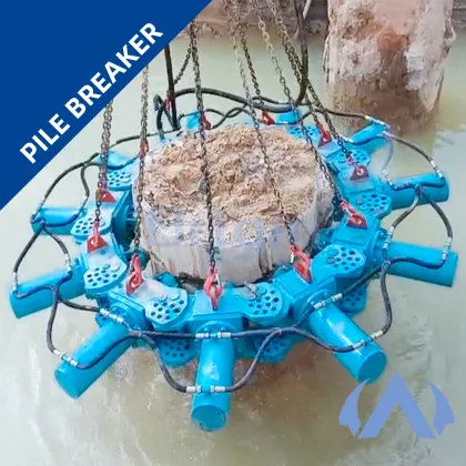 Round Concrete Pile Breaker Hydraulic Cutting Pile