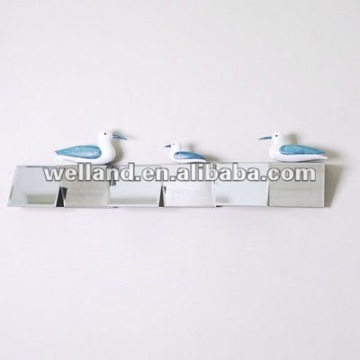 Wood wall mirror shelf C