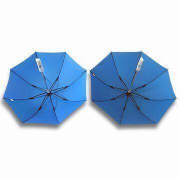 Umbrella, with 190T Pongee Solid Fabric Panels, Black Metal Shaft and Frame