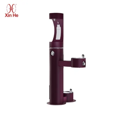 Stainless steel free standing drinking water fountains