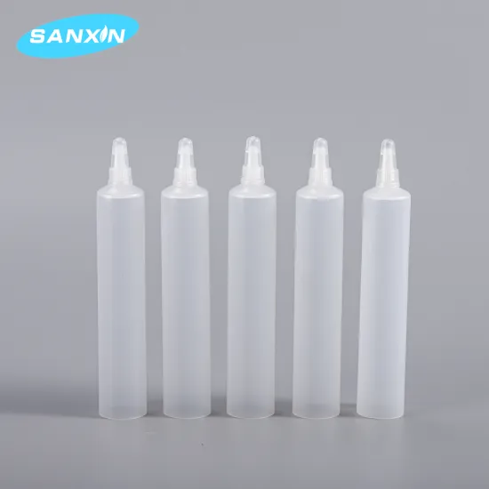 Bullet head PE cosmetic tube with screw cap