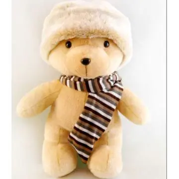 Teddy Bear with Hat and Scarf