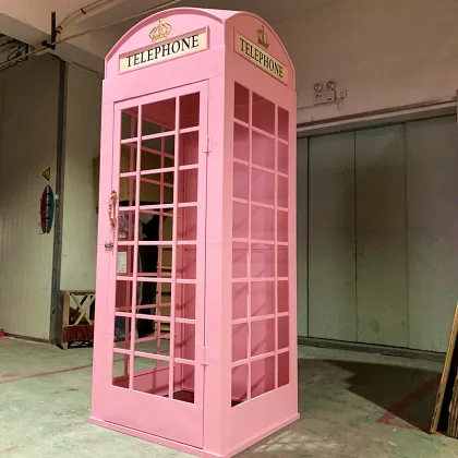 Decorative Props for Outdoor Wedding Parties: Incorporating a Pink London Telephone Booth