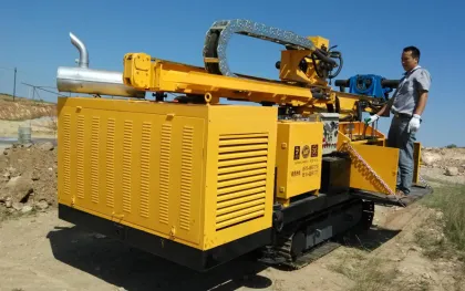 Tunnel construction jet grouting drilling rig jack leg