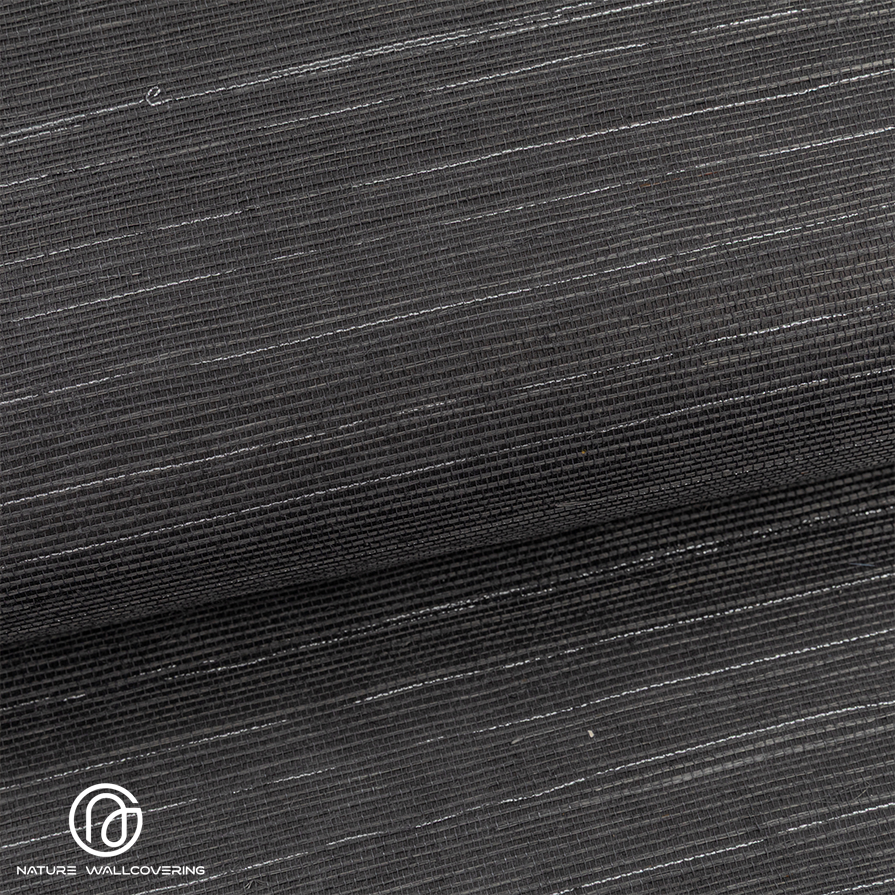 ديب رمادي فضي موضوع السيزال ورق جدران الفن