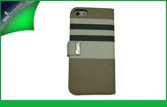 Customized PU Apple Iphone Leather Cases Wallet For Iphone