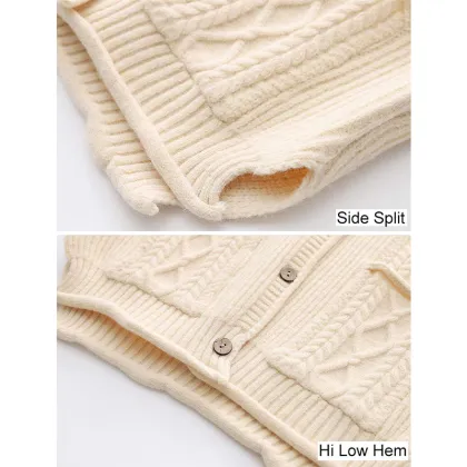 Women's Sweater Vest Button Down