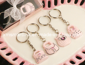 Miniature Lady Handbag Decoration Key Ring for Souvenir Gift