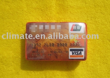 compressed t-shirt - credit card