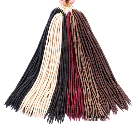 wholesale Soft Dreadlocks Goddess Faux Locs Ombre Hair Crochet Extension Expression Synthetic Braiding Hair