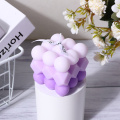 Cube Shape art candle with mold candle