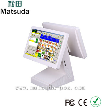 High quality 12 inch all in one touch screenr pos machine/cash register with optional VFD8/VFD2*20/12inch customer display