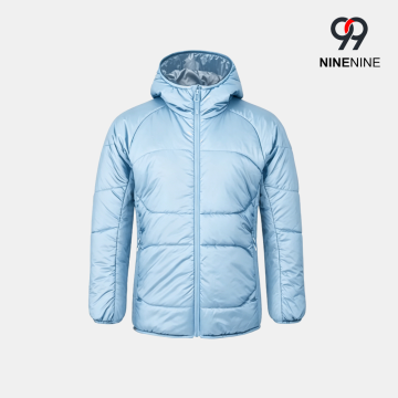 Chaqueta con capucha de invierno para niños, cálida y elegante