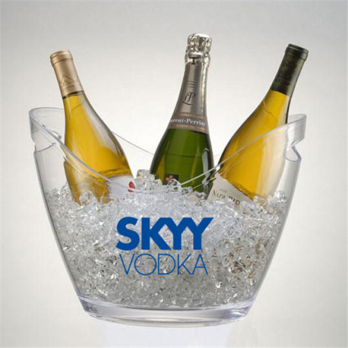 Clear large ice bucket champagne price