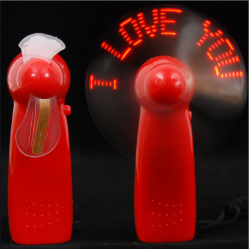 Custom Message LED Fan: Glovion Self-Programmable Mini LED Fan with Light-Up Display