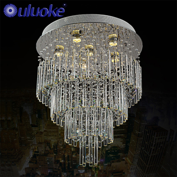 Modern LED Chandelier with Crystal Ceiling Lamp and Remote Control