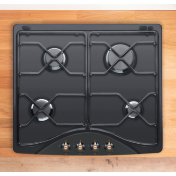 4 Burner Indesit Hob Steel Top