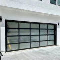 Houragan en aluminium sectionnel Verre Porte de garage transparent