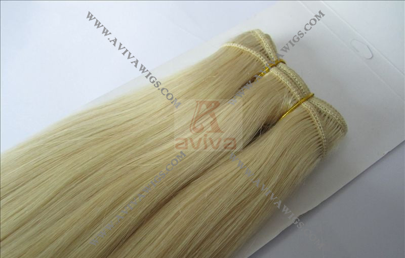 100% Remy Human Hair Weft Hair Extension (AV-HE011)