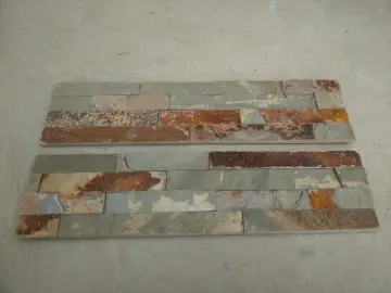 Four Strip Rustic Natural Slate thin Veneer