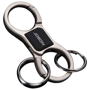 Custom Logo Zinc Alloy Full Metal Car Keychains with Gift Box Packaging by Jobon