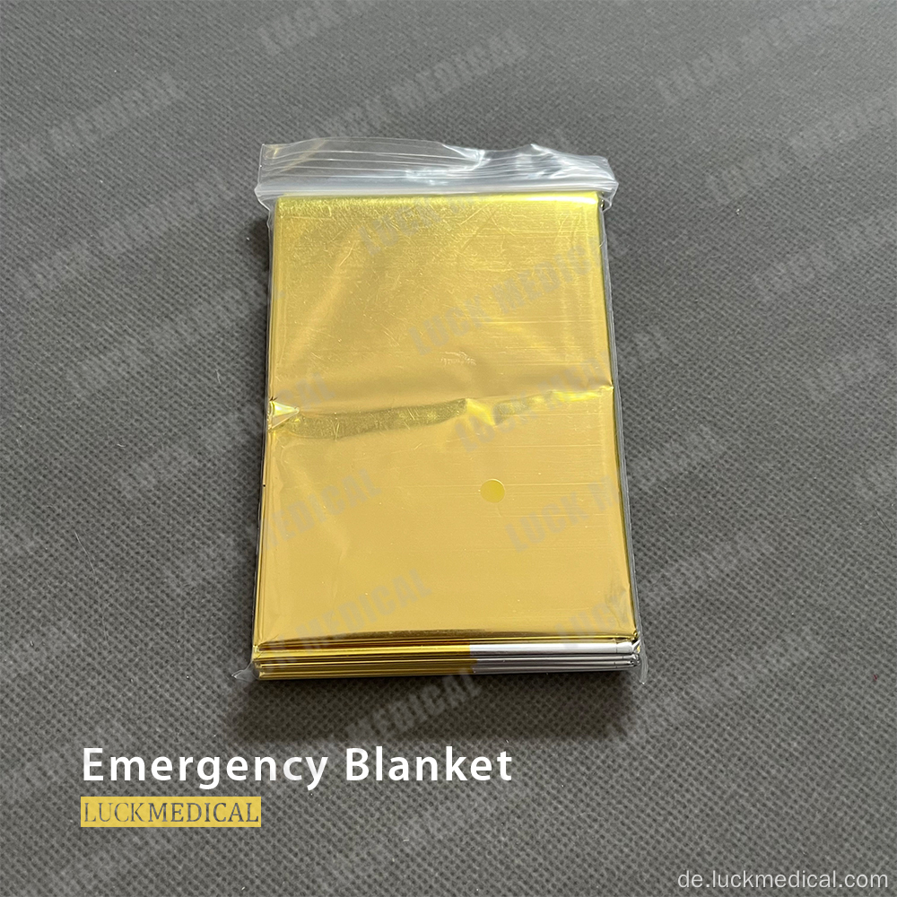 Notfalldecke Erste-Hilfe-Aluminiumfolie Decke