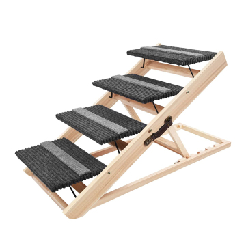 Portable Wooden Dog Stairs and Ramp: A 2-in-1 Solution for Small to Large Dogs
