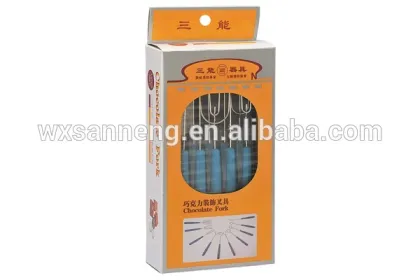 Well Packaged 304 S/S Material Electrolysis Chocolate Fork