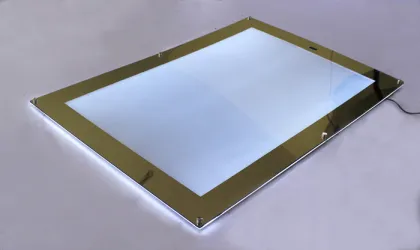 magic mirror advertising display sensor light box