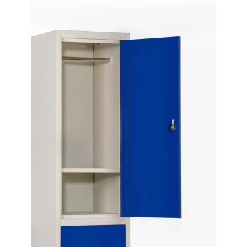 2 Tier Steel Locker Cabinet 15" Wide