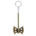 Ancient Gold Thor Hammer Bottle Opener Keychain with words
